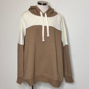 Maurices size 3X Brown and Cream Women's Hoodie